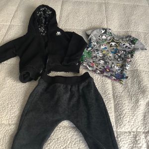 T8 months and 2t tokidoki sweat outfit